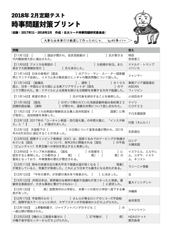 問題 最新 時事